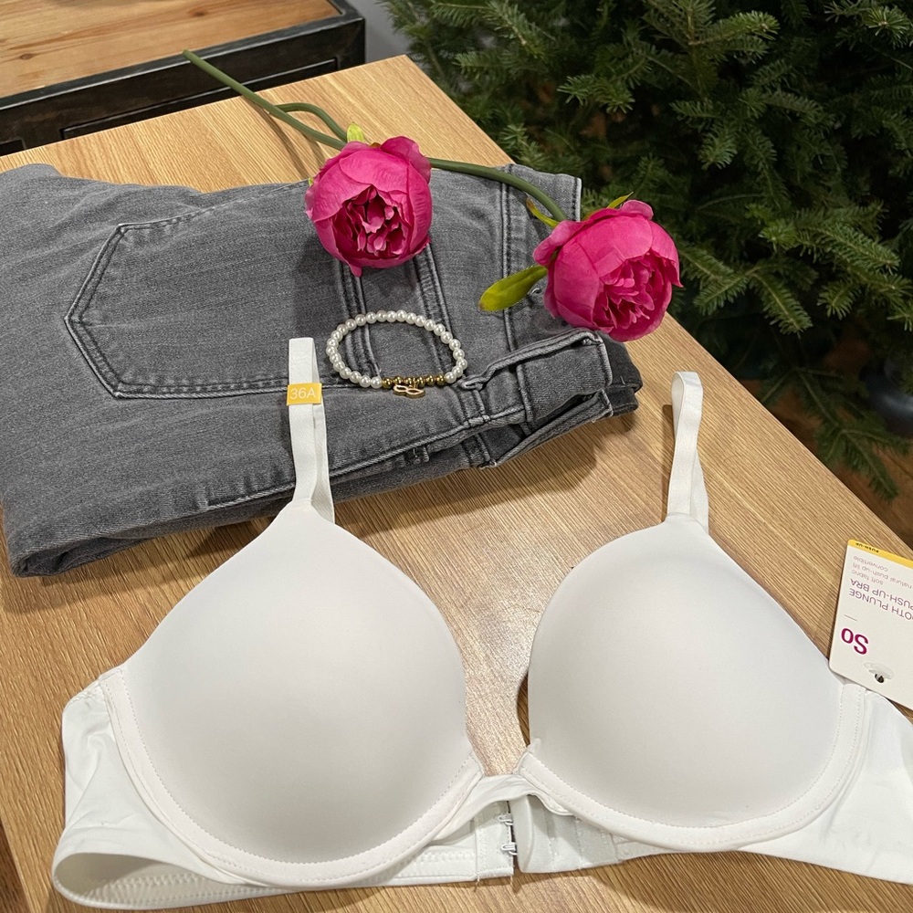 SO White Bra with Underwire Support